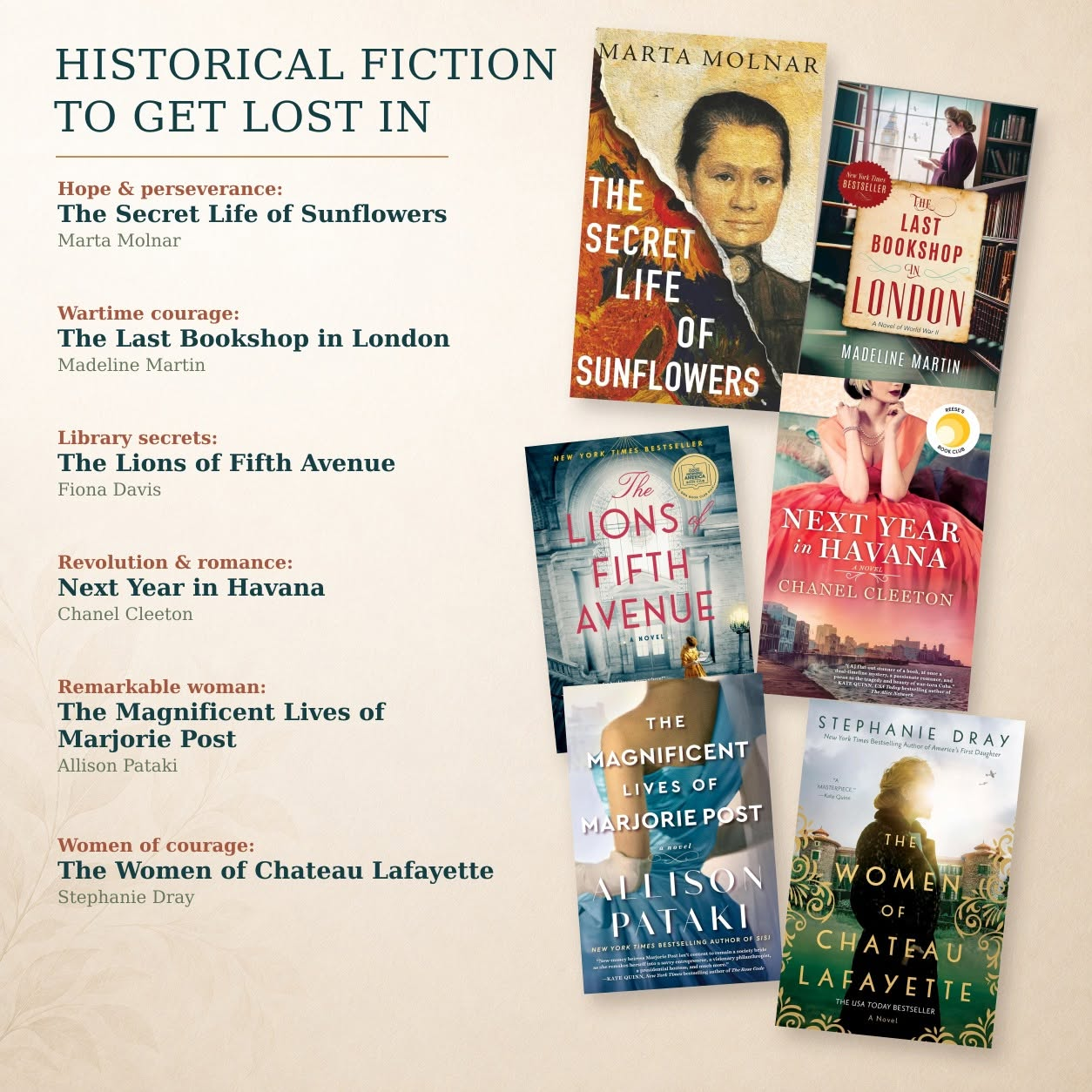 Historical Fiction To Get Lost In